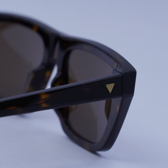 Bottega Veneta BV1291S 002 Sunglasses Havana Rectangle Frame, Brown Lenses - Picture 9 of 10